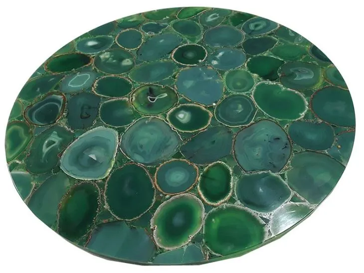 Natural Green Agate Stone Slab Natural Green Agate Stone Slab