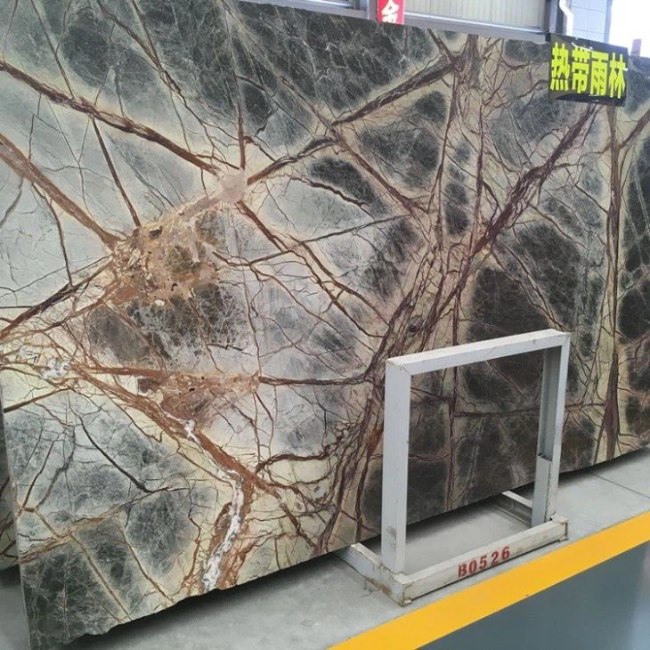 Rainforest Green Marble Slabs (4) Rainforest Green Marble Slabs (4)